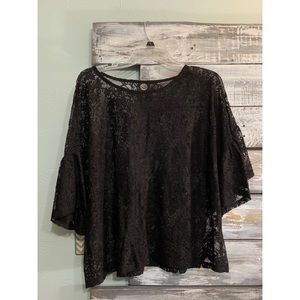 Black lace top